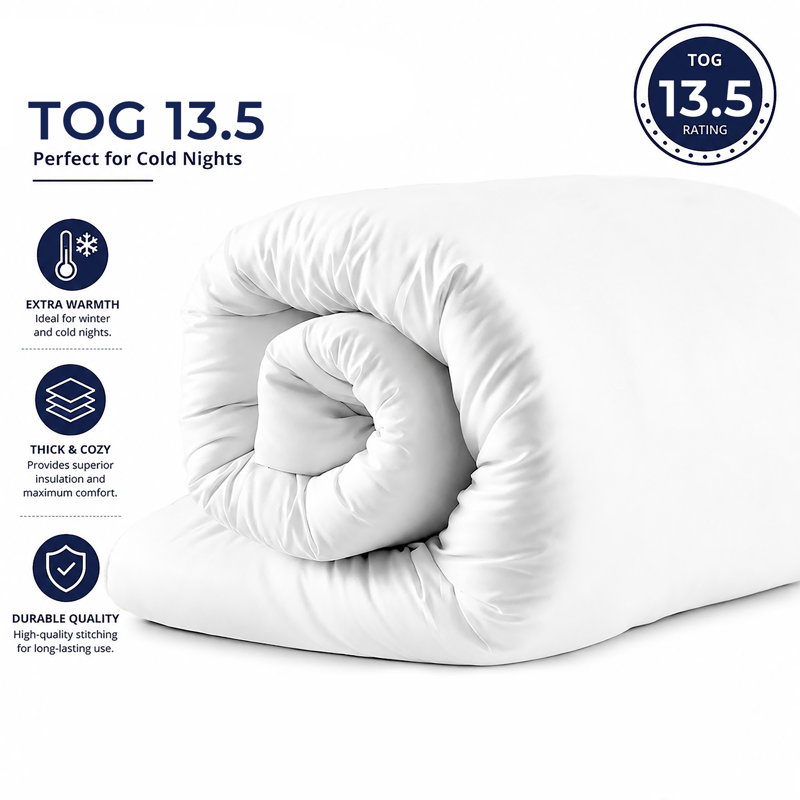 Luxury Hypoallergenic All Seasons Duvet Tog 13.5, Double