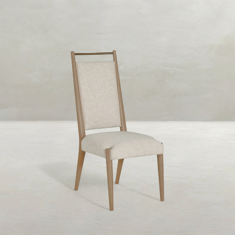 Highland Oak High Back Dining Side Chair, Dawn