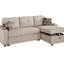 Canapé modulaire convertible en tissu Dorris