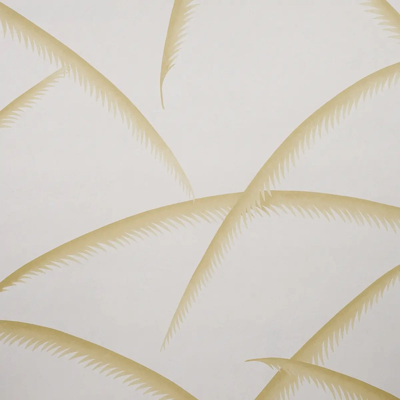 Deco Palms Wallpaper, Gold