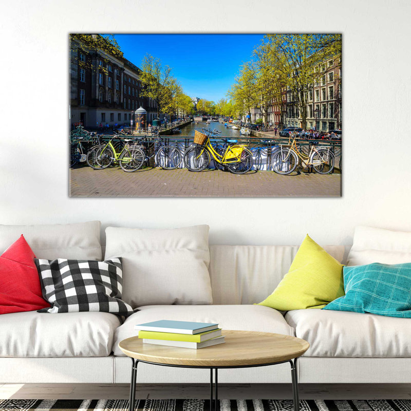 " Amsterdam Bicycle II " by Lawrence Studios, 18" H x 30" W x 1" D