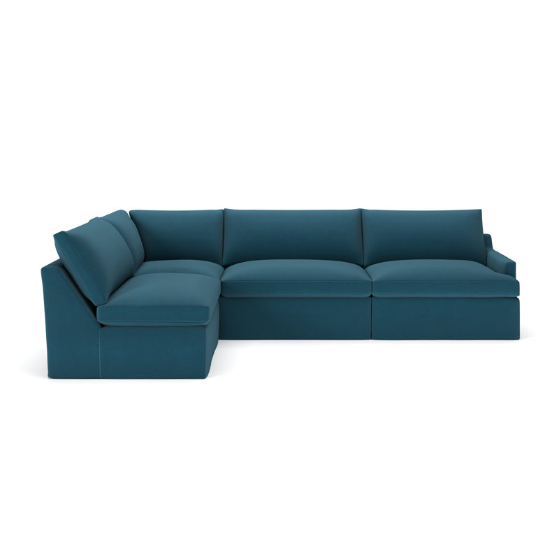 Wrenley Modular Sectional, Bayou Midnight Canvas, Left Hand Facing
