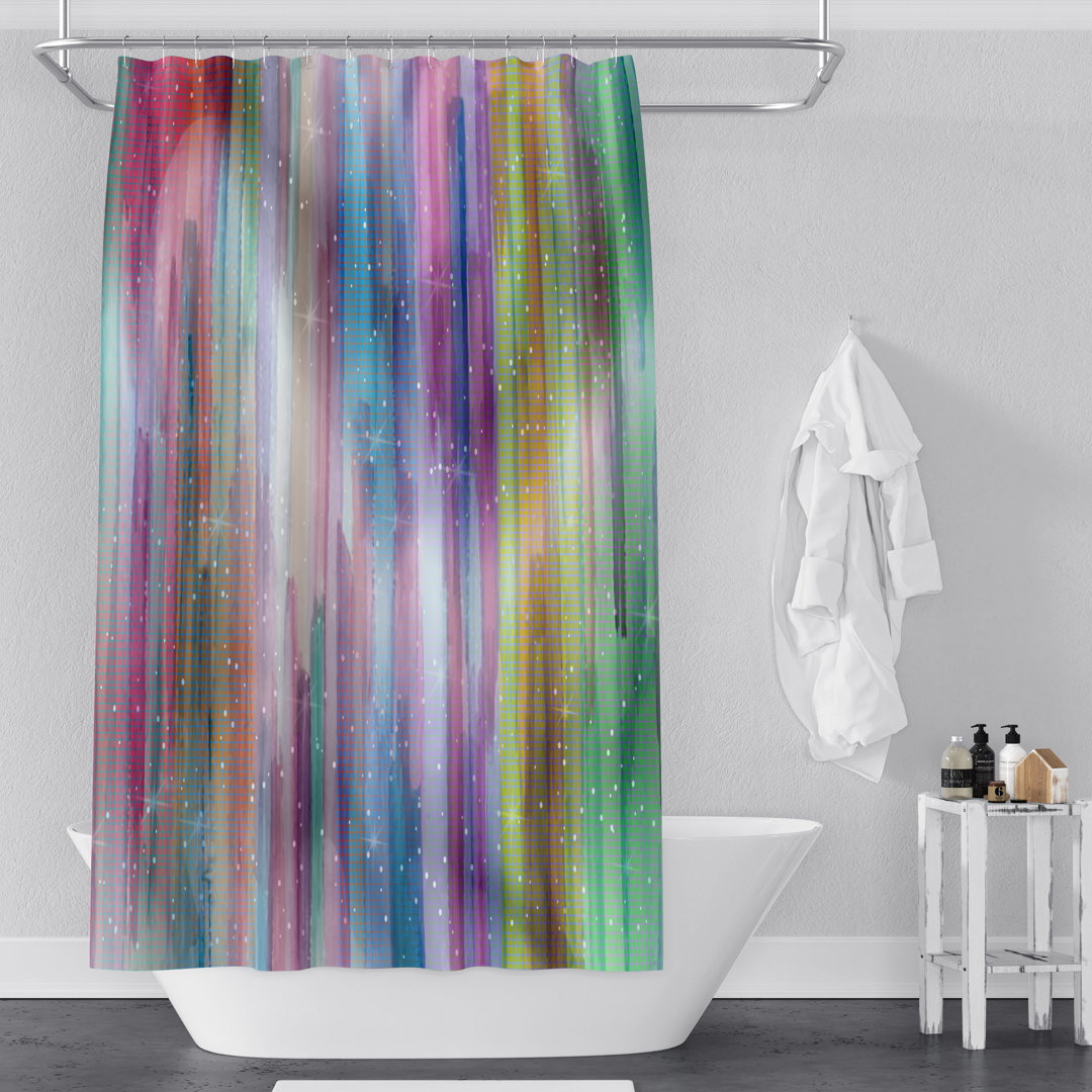 Airyck Ombre Shower Curtain Orren Ellis 