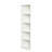 76.93'' Tall White Triangle Sided 5 Bookshelves For Multi-Scenario Usage In Home Bookshelf Of Two Offices, Bedrooms And Corners With Ample Storage