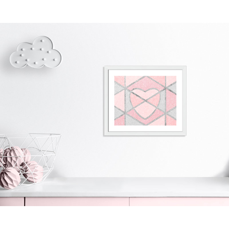 Segmented Emotion 1 Kids Wall Décor, 20.5" H x 24.5" W x 0.63" D, White Framed