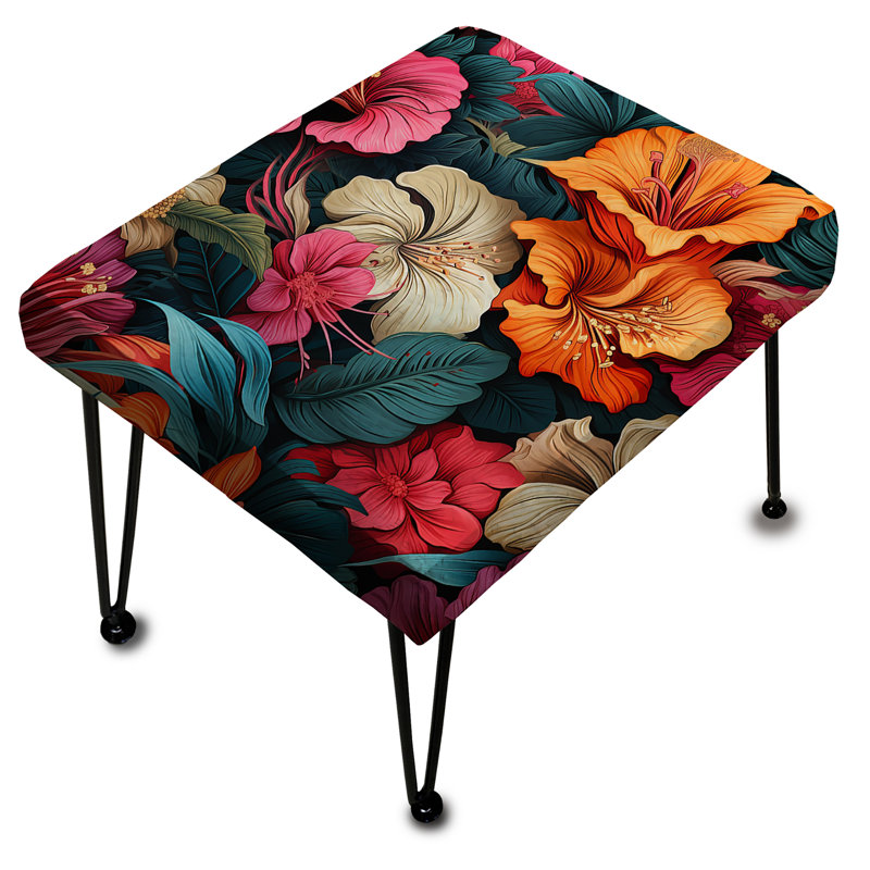 Tropical Paradise Botanical Paradise - Repose-pieds rectangulaire floral