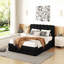 Grand lit plateforme tapissier, noir-1724448566