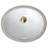 Glazed Bottom Small Undermount Ceramic Sink