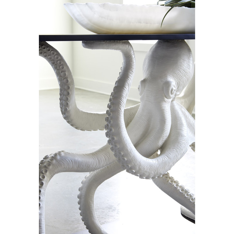 Octo Framed Console Table, Wood Frame, White