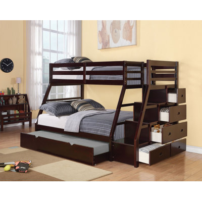 Beyazit Kids Full Bunk Bed with Drawers