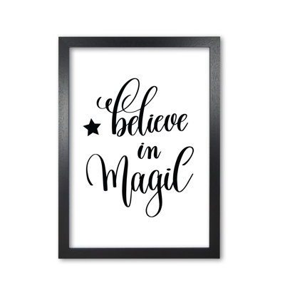 Believe In Magic 1 Piece Wall Art