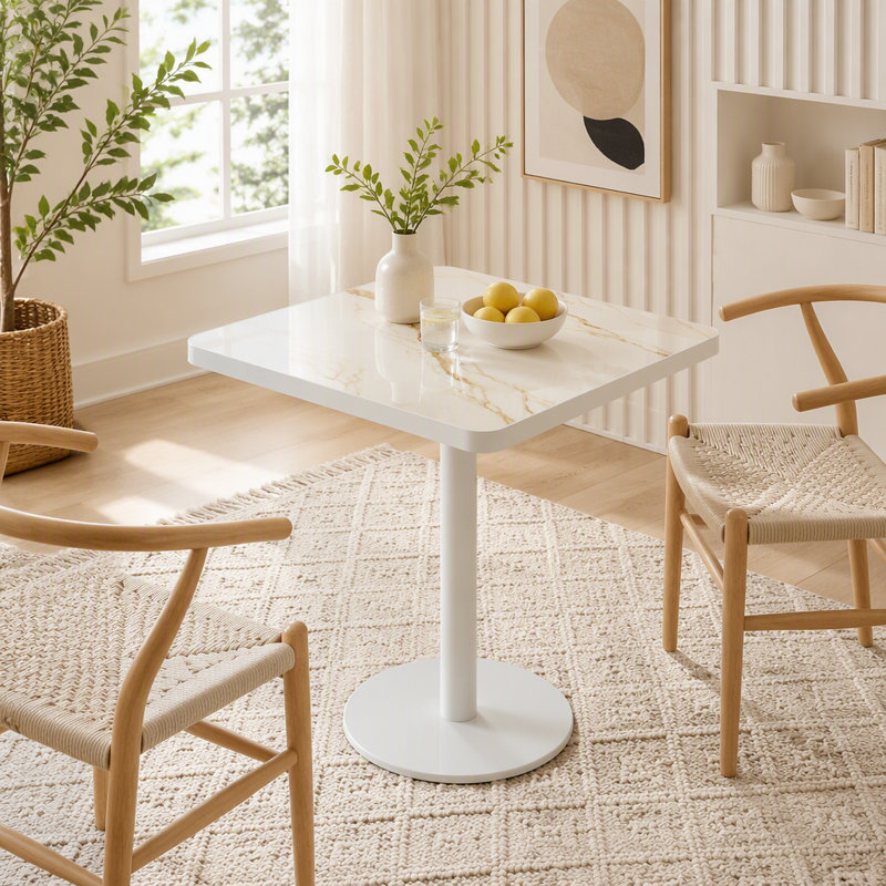 31.5" Square Sintered Stone Dining Table