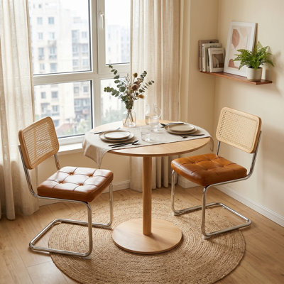 Chaise en porte-à-faux 19,3 po Mid-Century