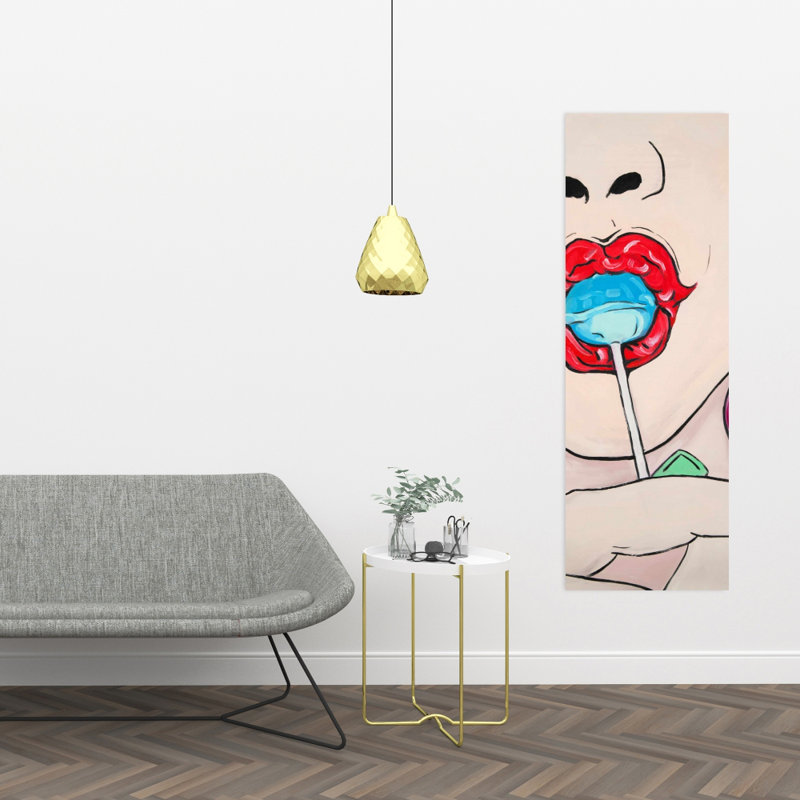 «Blue Lollipop», art sur toile | Peinture murale Home Decor