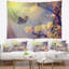 Papillon floral rétro avec tapisserie-28491746