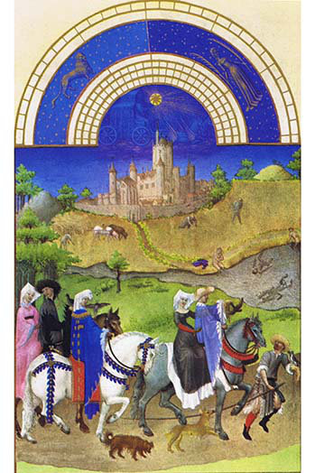 Le tres riches heures du duc de baie-impression, H 36 po x l 24 po x P 1,5 po