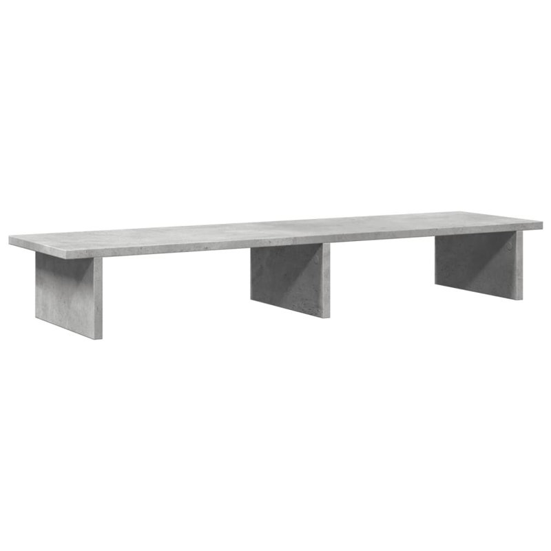 Shiyu Manufactured Wood Monitor Stand, 15cm H x 100cm W x 27cm D, Concrete Grey