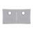 Whitehaus 37" brushed stainless steel commercial double bowl undermount sink