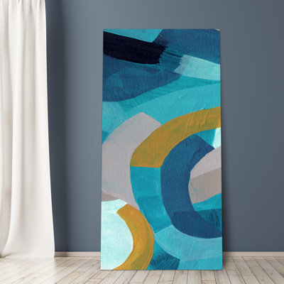 «Puzzle Blues B», reproduction d'art graphique sur verre sans cadre