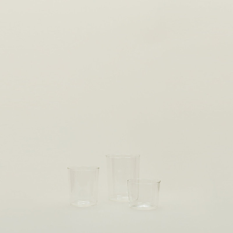 Clear Borosilicate Glass Small Tumbler Set, 6 oz Capacity