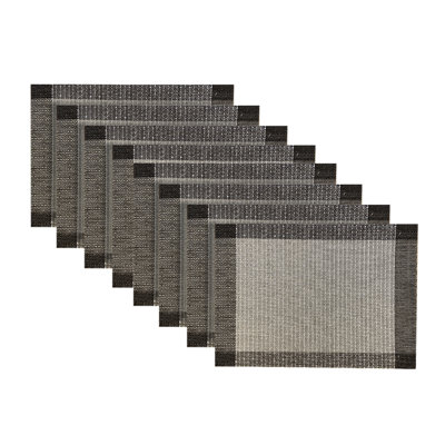 Vinyl Striped Rectangle Placemat