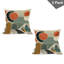 Ensemble de 2 housses de coussins Ambesonne Monstera orange brûlé kaki pâle-99019725-99019727