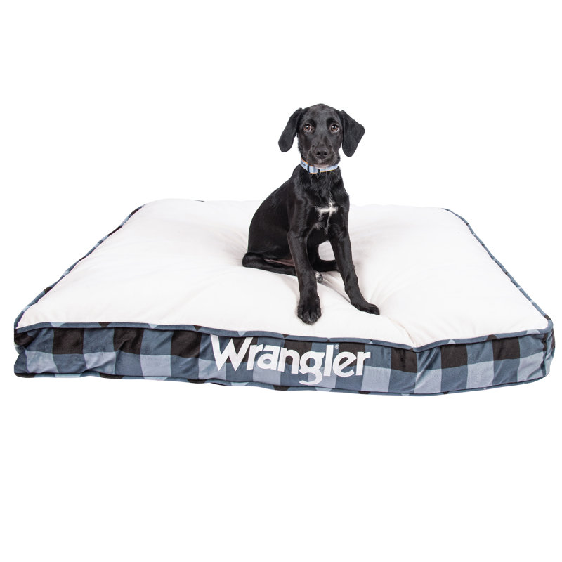 RECTANGLE PRINTED GUSSET BED BLUE L