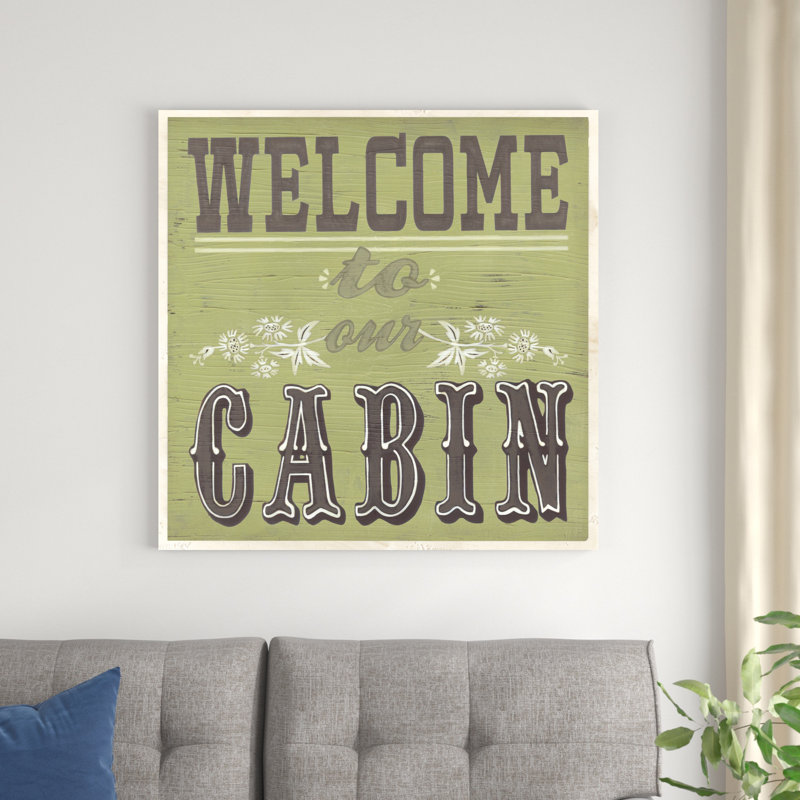 Cabin Life I, H 36 po x l 36 po x P 1,25 po