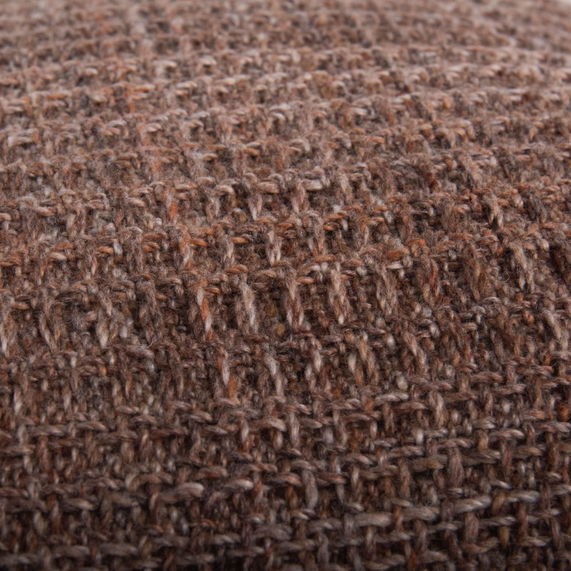  100% Polyester High Performance/Easy Care Throw Square Pillow Cover & Insert, Brown/Beige