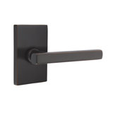 Flat Privacy (Bed & Bath) Door Lever with Rectangle Rosette