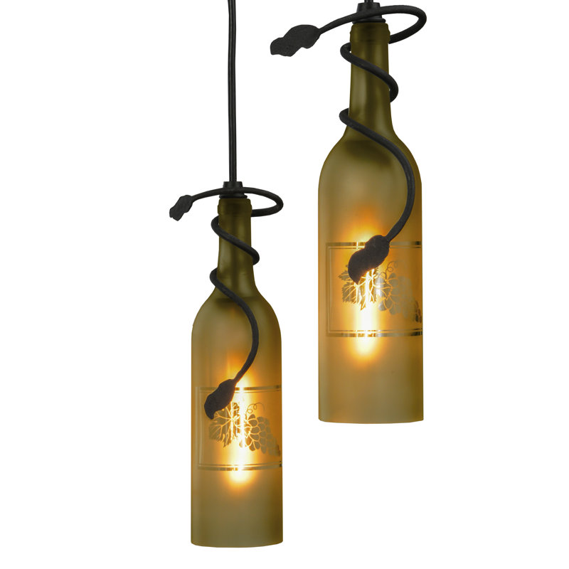 Metro Fusion 3 - Light Pendant, Frosted Green