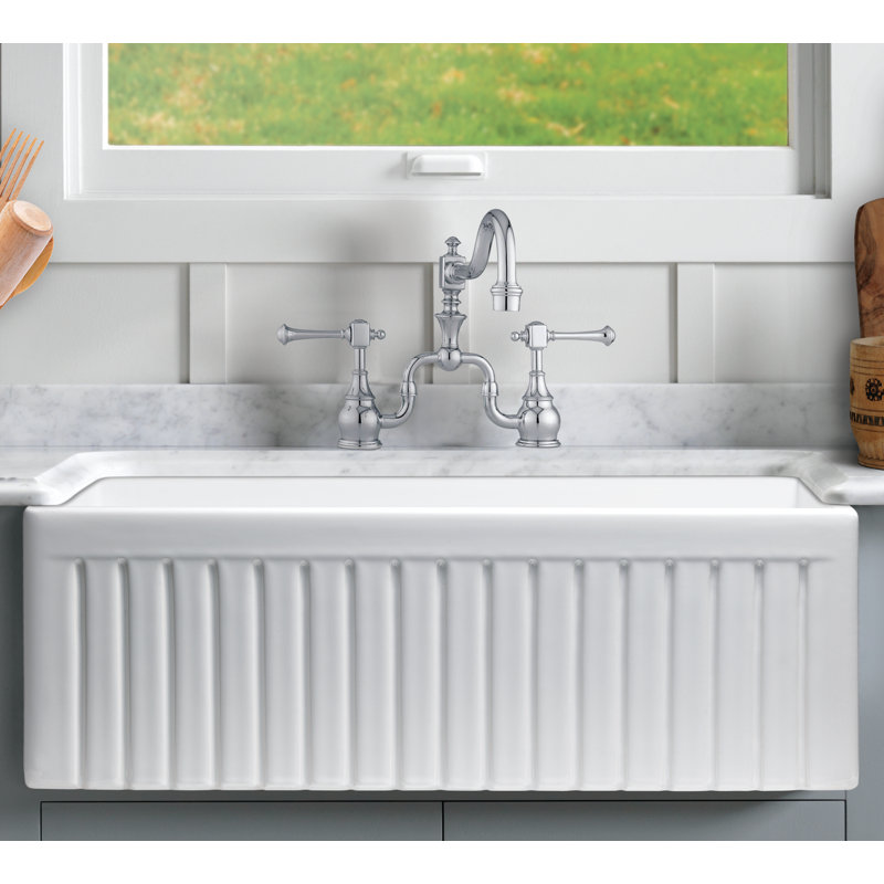 Sorrel 33" L x 18" W Farmhouse Kitchen Sink
