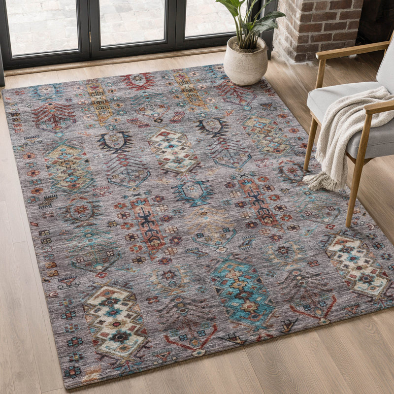Tapis lavable à la machine de qualité supérieure Mayfield AMF2047, Gris, 10 pi x 14 pi