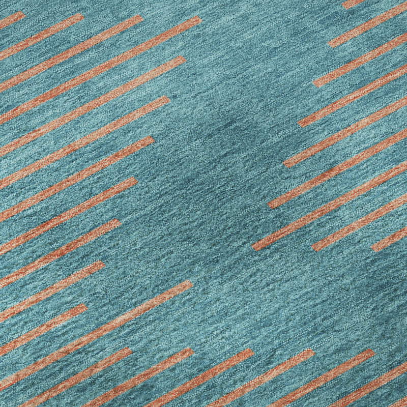 Premium Machine Washable Jahnke AMF1017 Geometric Rug, Tapis de couloir 2 pi 3 po x 7 pi 6 po
