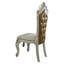 Chaise d'appoint capitonnée en tissu