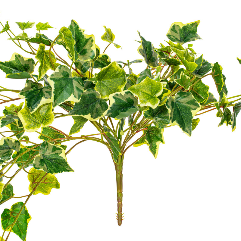 Artificial Varigated Ivy Hanging Bush, 34" H x 8" W x 10" D