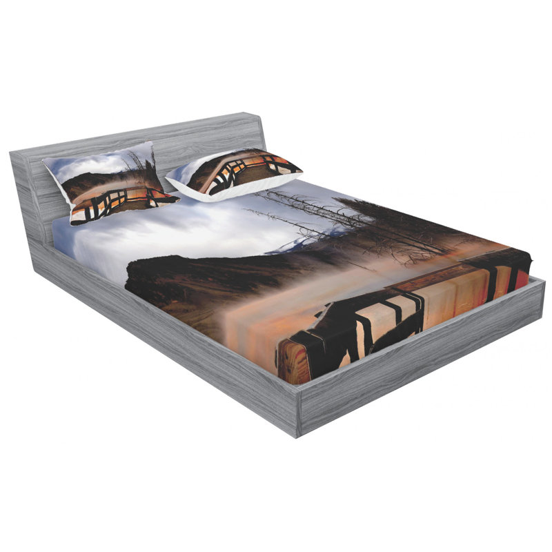 Microfiber Sheet Set, Queen Sheet Set with Fitted Sheet