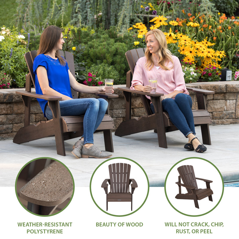 Adirondack Outdoor Adirondack Chair With Table