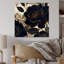 Blue Gold Peony Celebration I - Art mural en acrylique pivoines pour le salon-1426542360