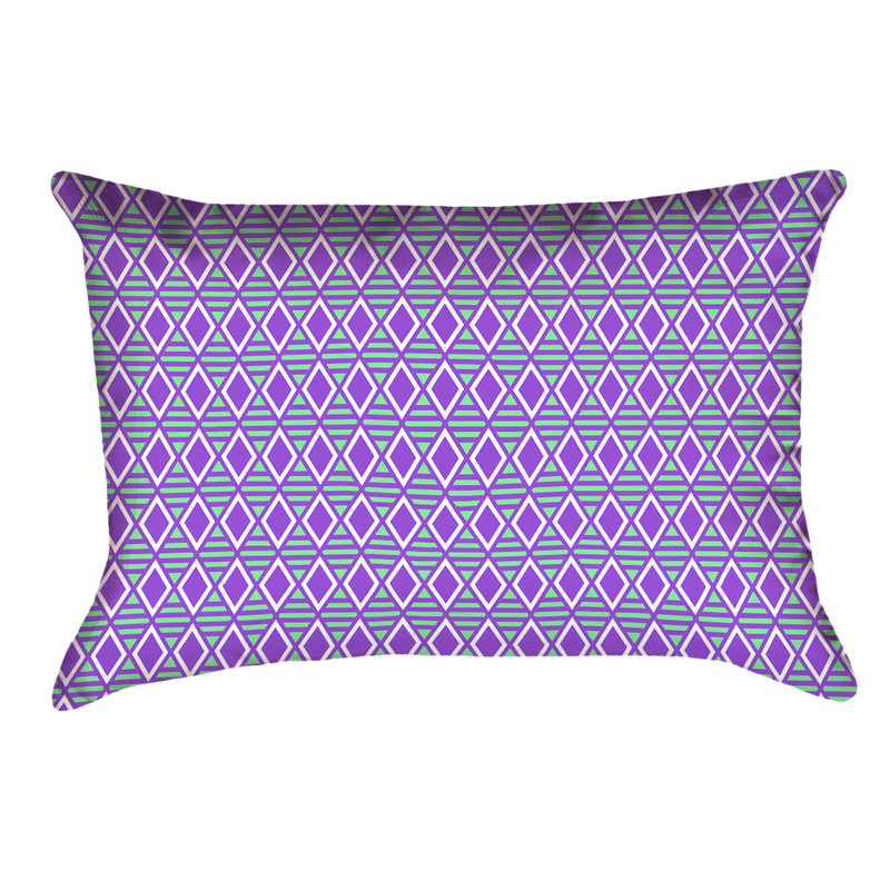 Housse de coussin Katelyn Elizabeth, Simili daim, Mauve / Vert