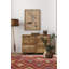 Tapisserie «Kunim» rouge foncé Kilim 5 pi 11 po x 10 pi 9 po