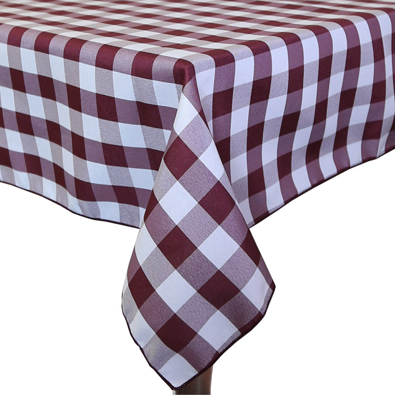Nappe Gracie Oaks, 52 po x 48 po, Bourgogne / blanc, 1