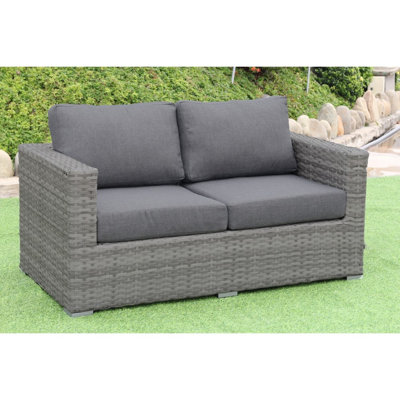 Deliza 62'' Wide Wicker Loveseat with Cushions