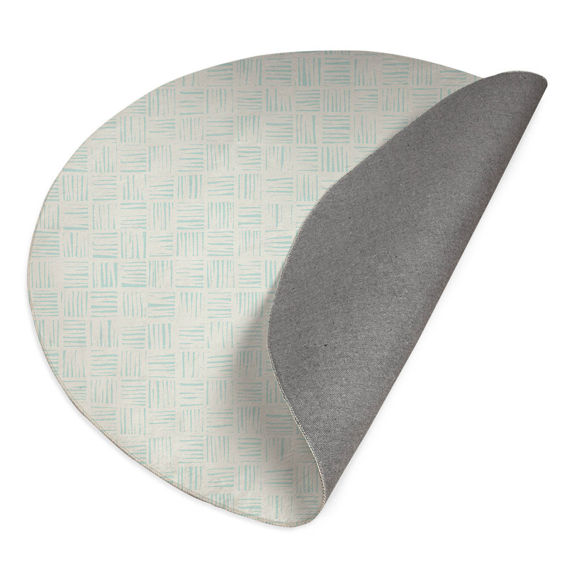 Tapis d'extérieur antidérapant Lash, Rond 5 pi