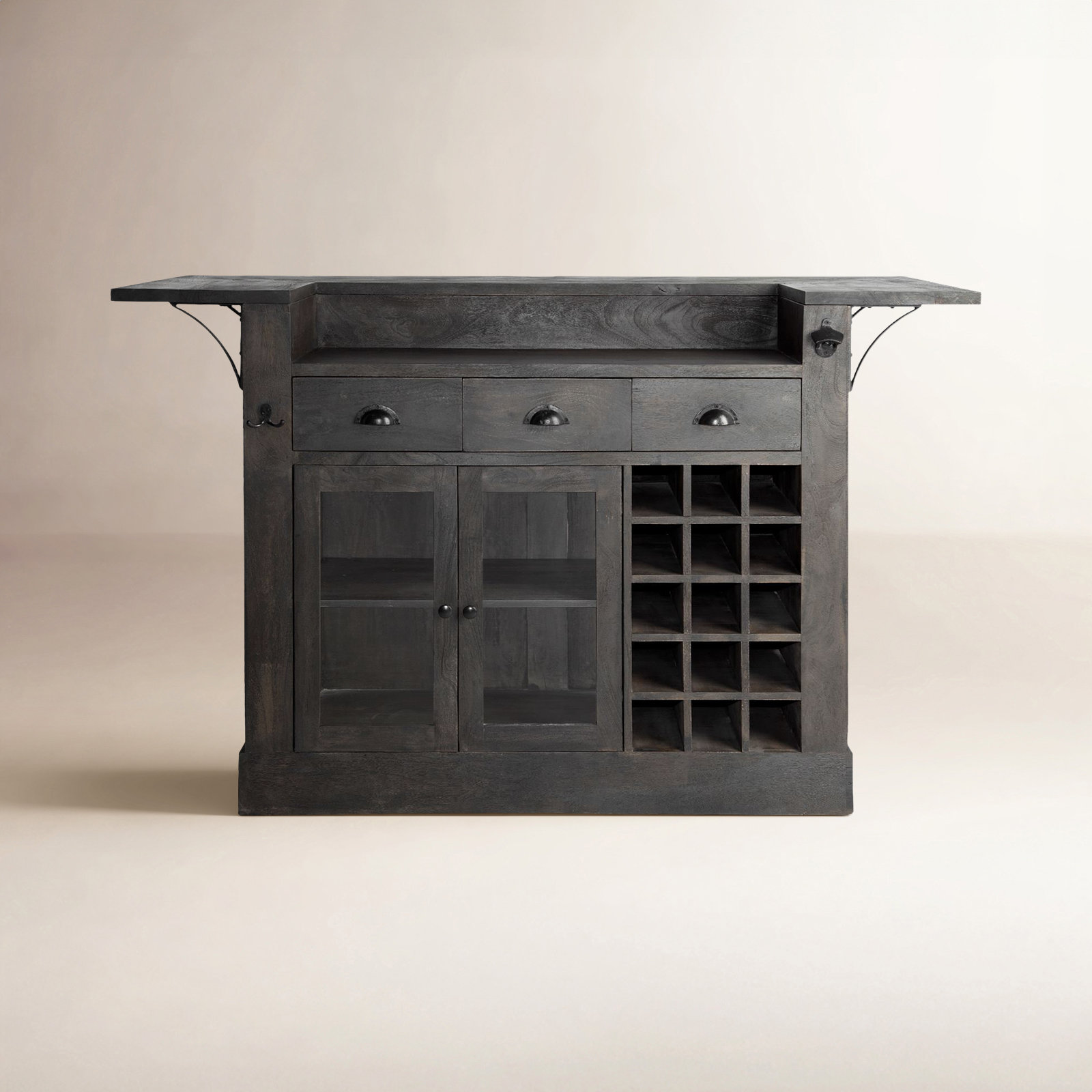Catherine Solid Wood Bar Cabinet