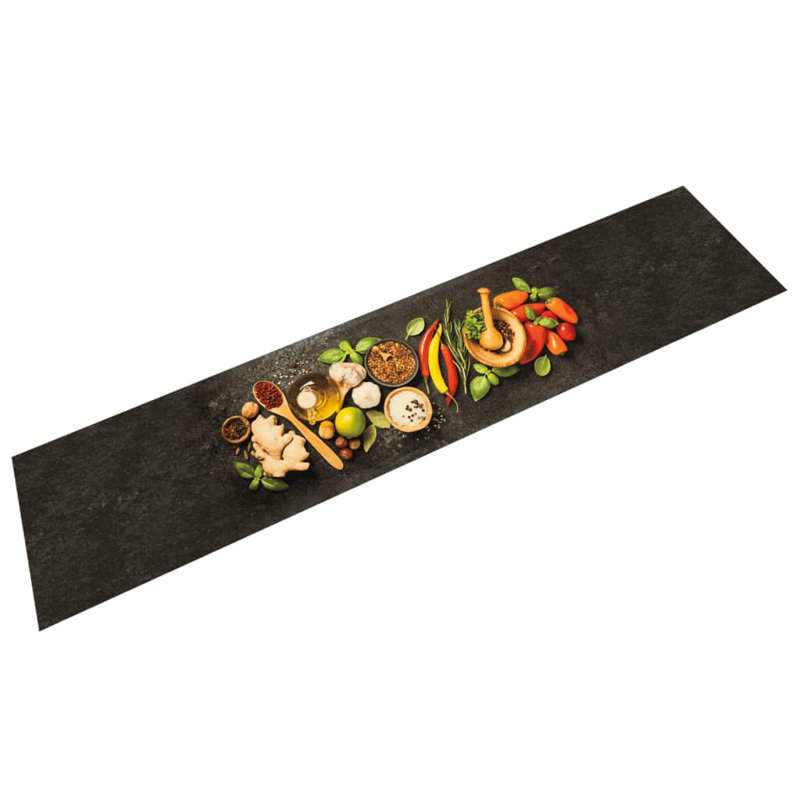 Sabrie Water Resistant Kitchen Mat, 60 x 300 cm, spices