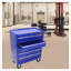 Coffre à outils à 5 tiroirs, armoire de rangement robuste avec système de verrouillage pour rangement de garage, armoire à outils en acier avec 4 roues, bleu-240621403