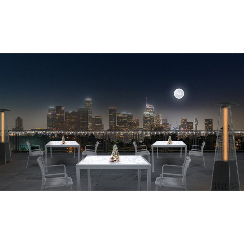 Key West Stacking Restaurant Patio Dining Armchair, White