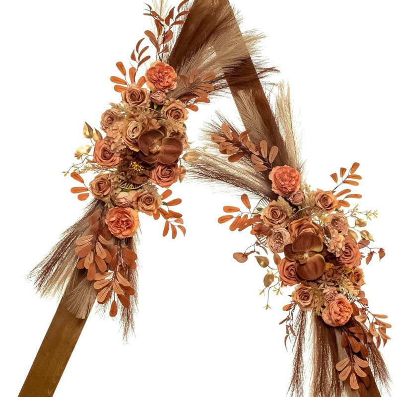 Fleurs de voûte de mariage, fleurs artificielles pour la décoration, grand feston de fleurs pour décoration florale de mariage Boho Styles - paquet de 2