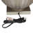 Glass Gray Table Lamp with Chevron Pattern